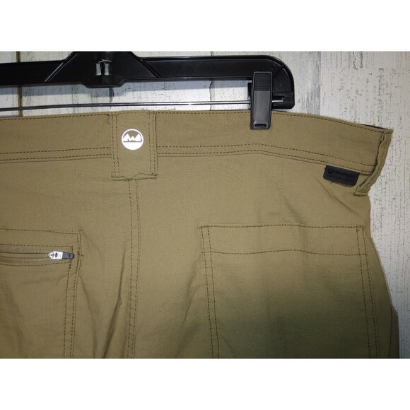 Mens Wrangler Outdoors Beige Khaki Nylon Blend Hiking Shorts Size 38 - Picture 5 of 8